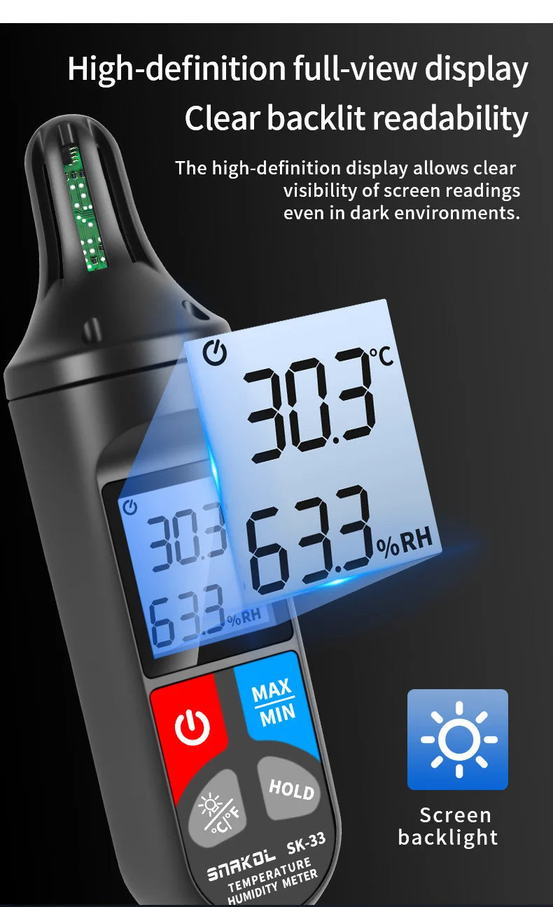 Mini Digital -10℃-60℃ Thermometer Hygrometer Temperature Indoor Convenient Temperature Sensor Humidity Meter Gauge Instrument