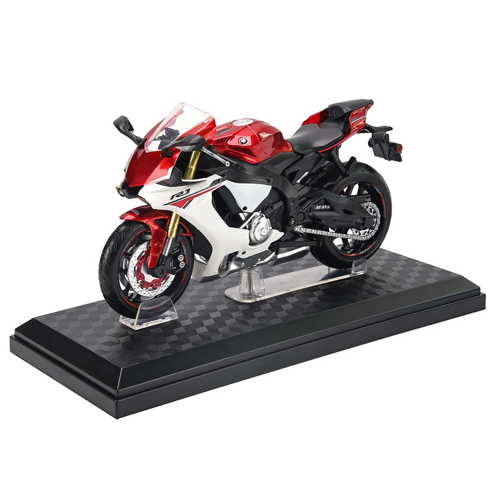 MSZ CCA 1:12 Yamaha YZF-R1 Classic Motorcycle Model Alloy Car Model Toy Car Casting Collection Toy Gift Christmas Gift