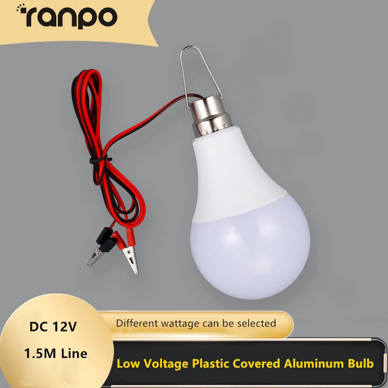 Led Bulb DC 12V 12V-85V 3W 5W 9W 12W 15W 18W With 1.2m Wire Led Lamp 6000K Light Lamp For Home Decoration Led Lamp Home Decor