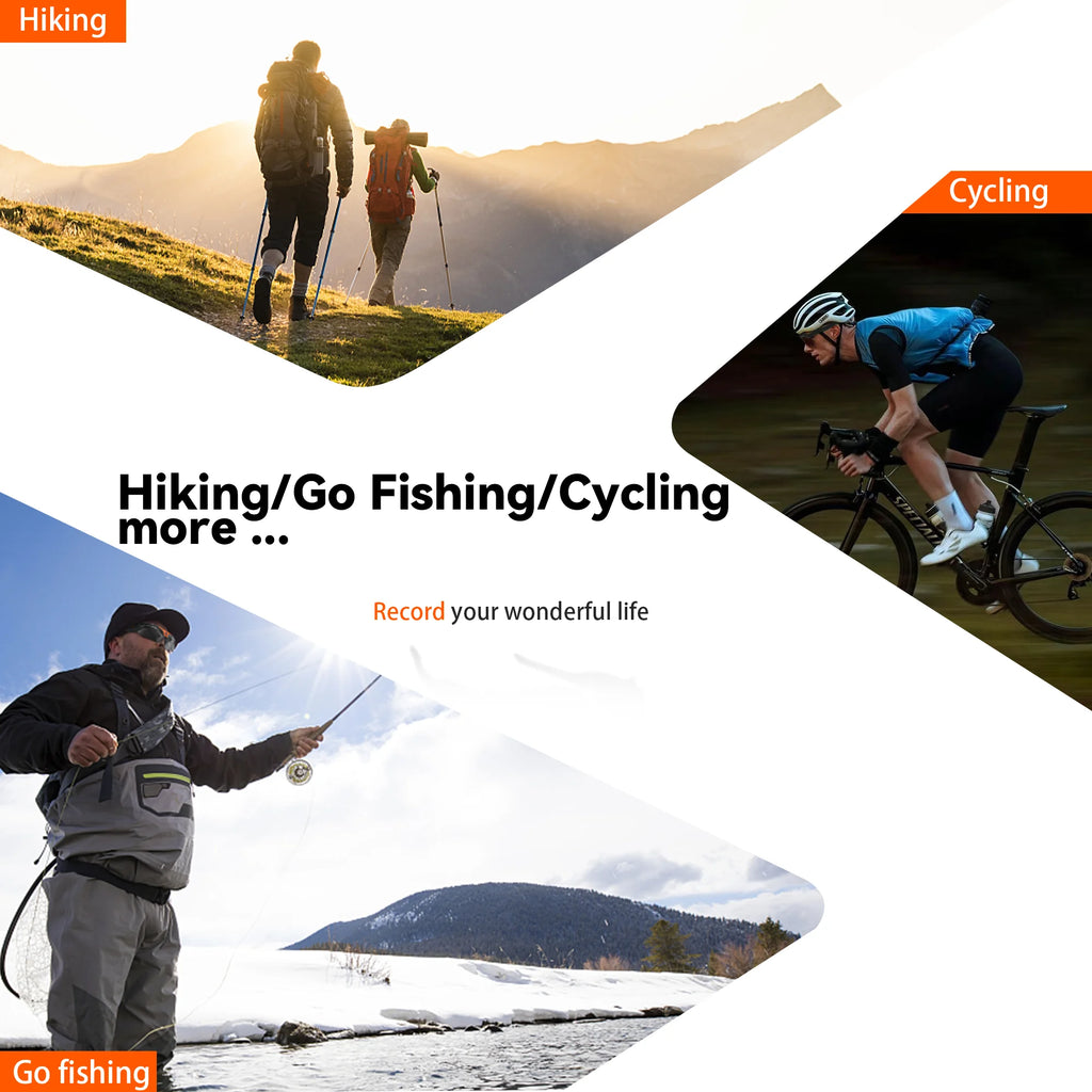 4K HD FPV Smart Glasses WIFI Camera 1080P Video Recording Mini Wireless Bodycam Vlogging POV Action Sports Motorcycle Cycling