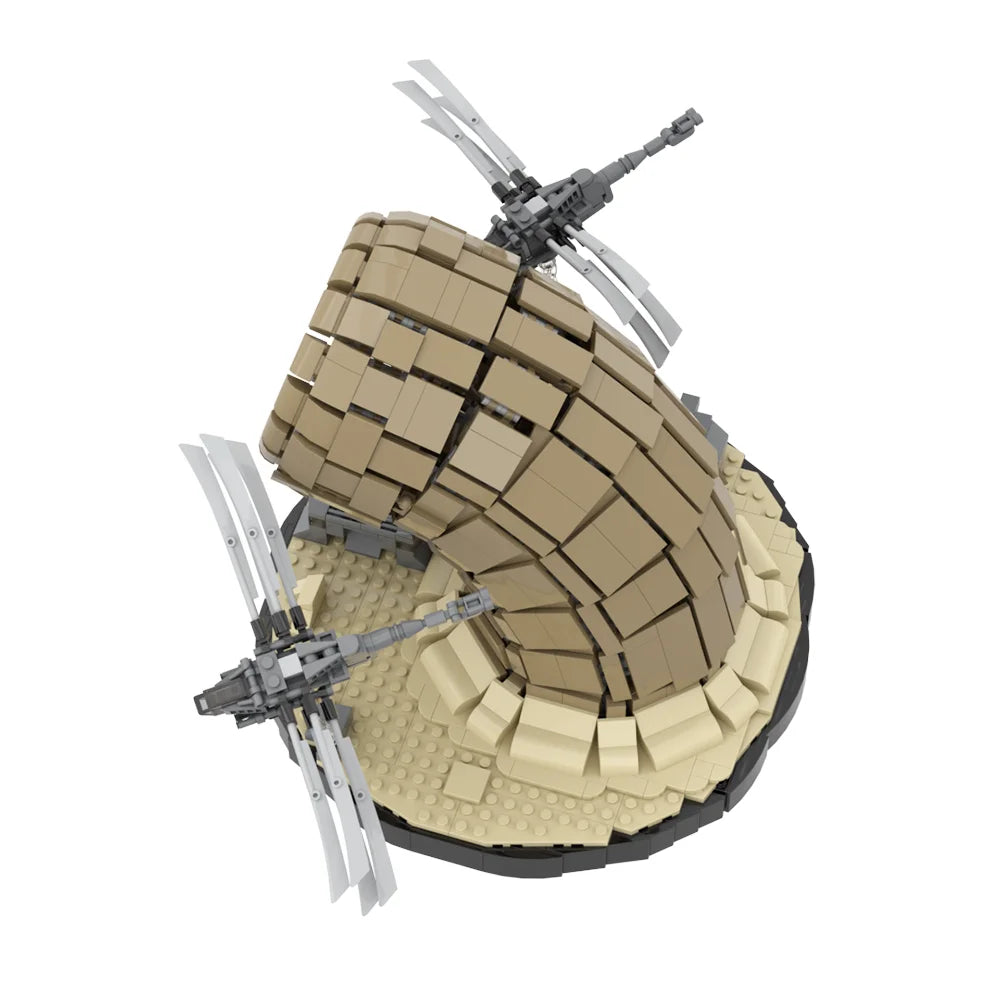 Gobricks MOC Dune Ornithopter Bricks Model Science Movie Atreides Dune Helicopter Sandworm Building Blocks Set Toys Gift