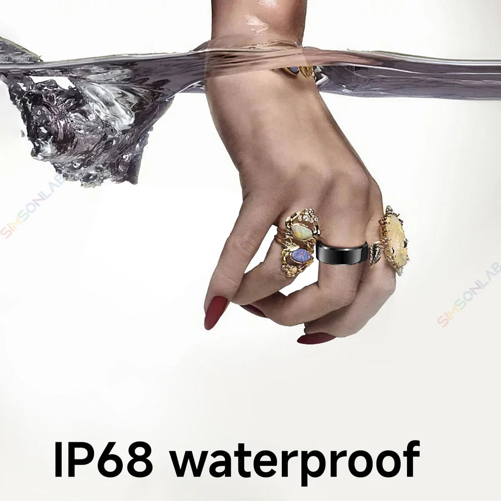 2025 New Smart Ring Sleep Monitor Health Detector IP68 Waterproof Motion Tracker Large Battery R06 Men Women Holiday Gifts Ring