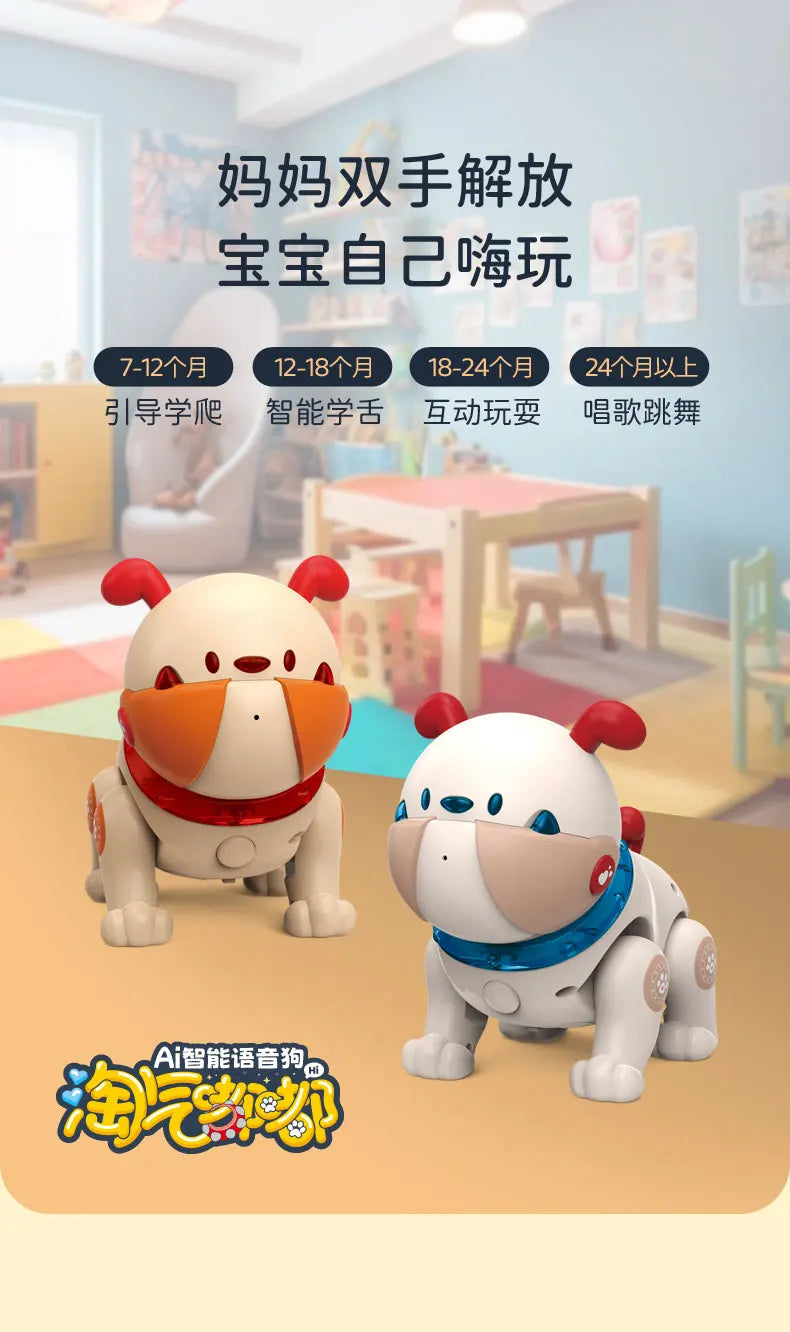 Children's Toy Remote Control Intelligent Robot Dog DIY programming voice interactive electronic pet dog robot model gift