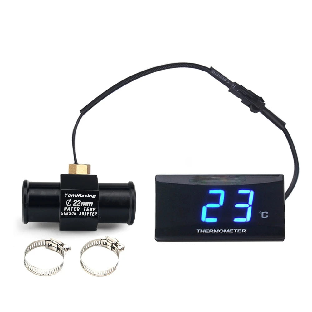 Motorcycle KOSO Water Temperature Mini Meter For XMAX250 300 NMAX CB 400 CB500X Sensor Water Temp Adapter Scooter And Racing