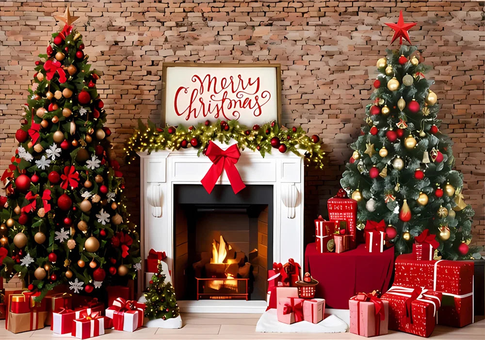 Navidad Decoration Anniversaires Xmas Tree Photography Backdrops Merry Christmas Backgrounds