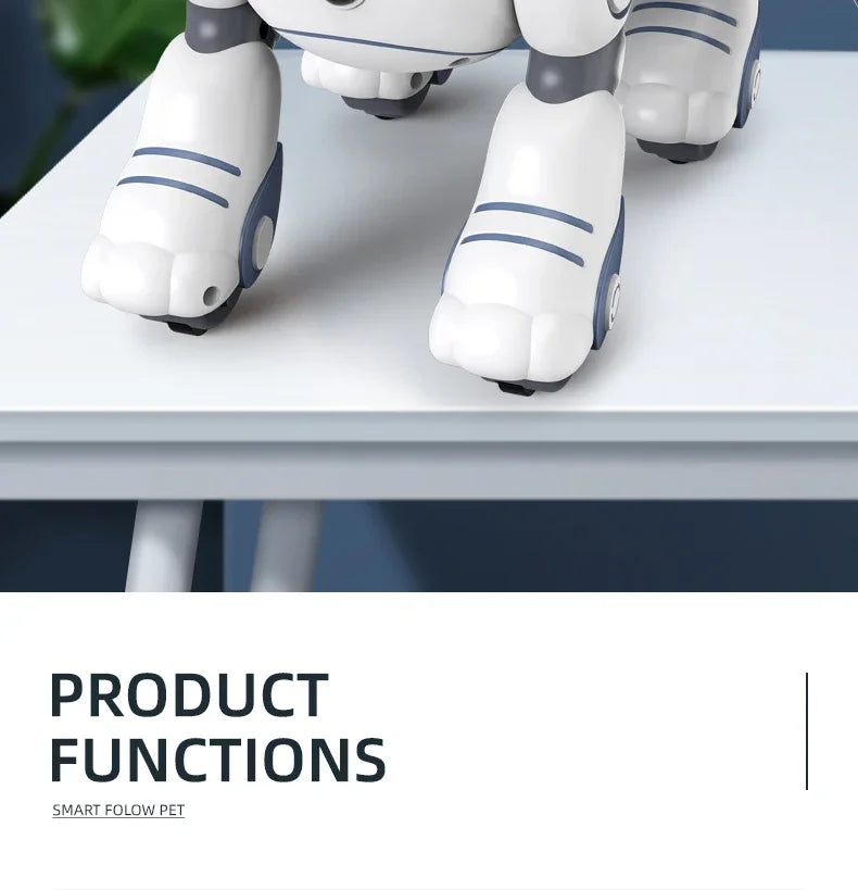 Children's Toy Remote Control Intelligent Robot Dog DIY programming voice interactive electronic pet dog robot model gift