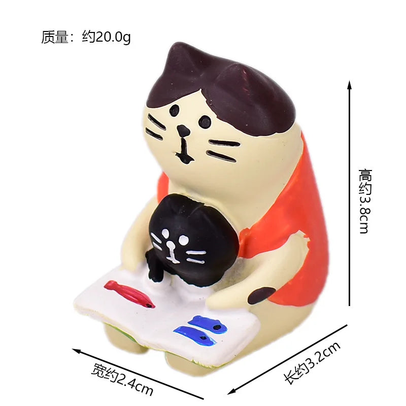Zakka Japan Bookstore Stationery Series Desktop Decoration Creative Small Ornaments Resin Craft Toys Collectible Gifts