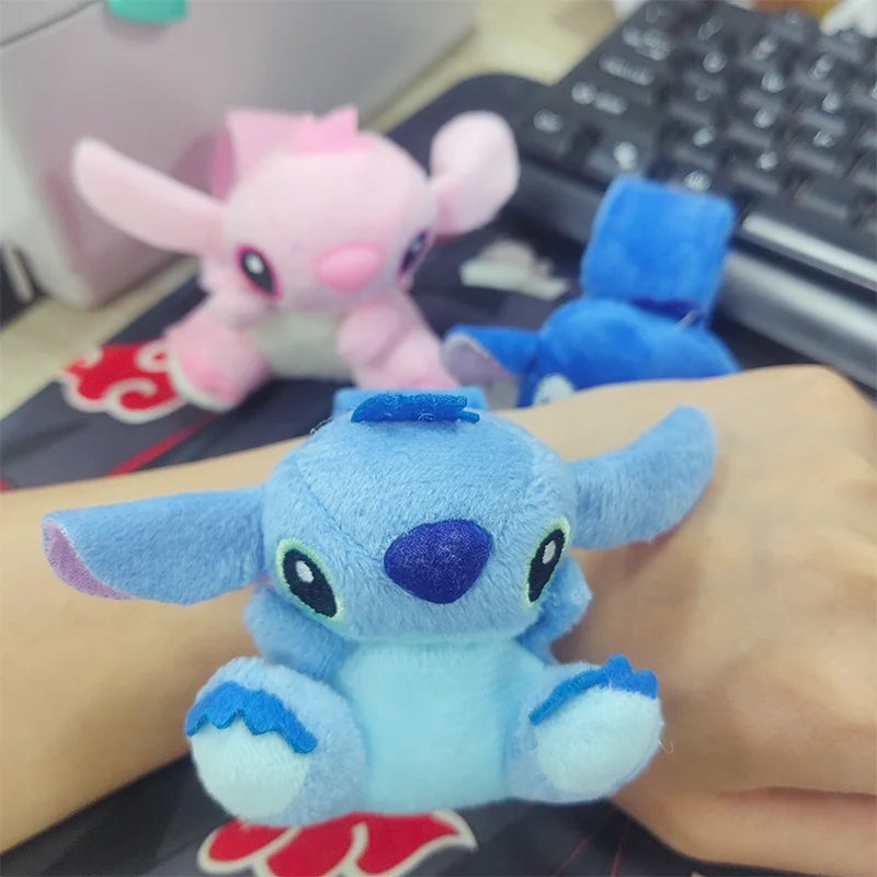Kawaii Lilo & Stitch Wristband Cute Cartoon Stitch Kids Snap Circle Plush Wristband Doll Accessory Wedding Party Holiday Gift