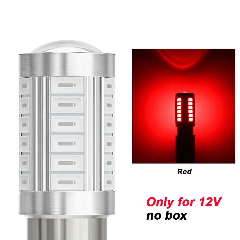 2pcs LED 1156 BA15S P21W 1157 BAU15S PY21W P21/5W BAY15D For Car Truck ATV Light Canbus 5630SMD Turn Signal Lamp DRL Bulb 12V24V