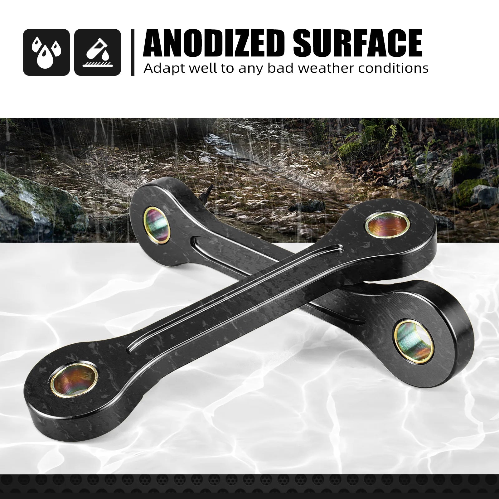 NICECNC For Kawasaki KLX400 KLX 400 2000-2019 For Suzuki DRZ400 DRZ400E DRZ400S DRZ400SM DR-Z 2000-2024 Lowering Links Kit