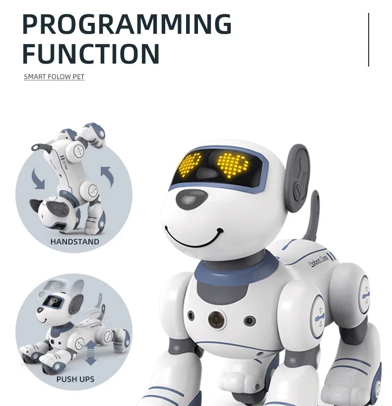 Children's Toy Remote Control Intelligent Robot Dog DIY programming voice interactive electronic pet dog robot model gift