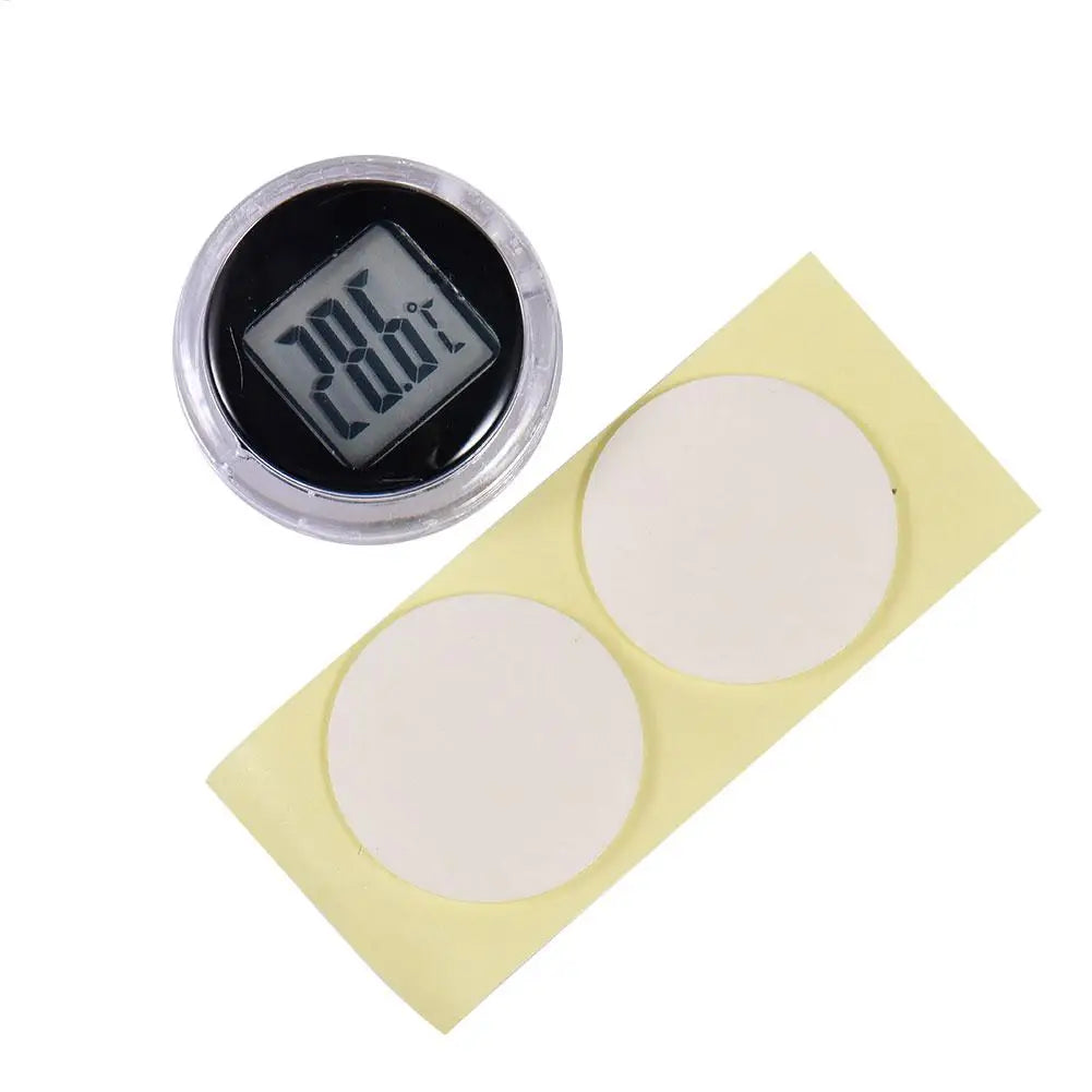 Mini Motorcycle Temperature Gauge Highly Waterproof Stick-On Temperature Meter Gauge Adhesive Pocket Thermometers for Car Auto