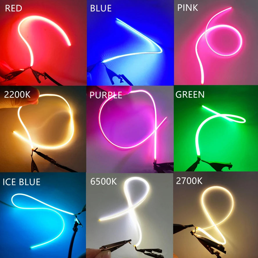 LED Same End Filament Flexible Ultra Slim 3V Spiral Bulb Filament Retro Edison Bulb Lamp Parts Diode Lighting Strip Decoration