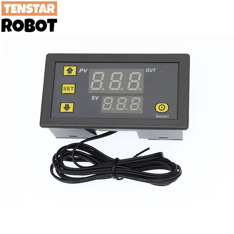 W3230 Mini Digital Temperature Controller 12V 24V 220V Thermostat Regulator Heating Cooling Control Thermoregulator With Sensor