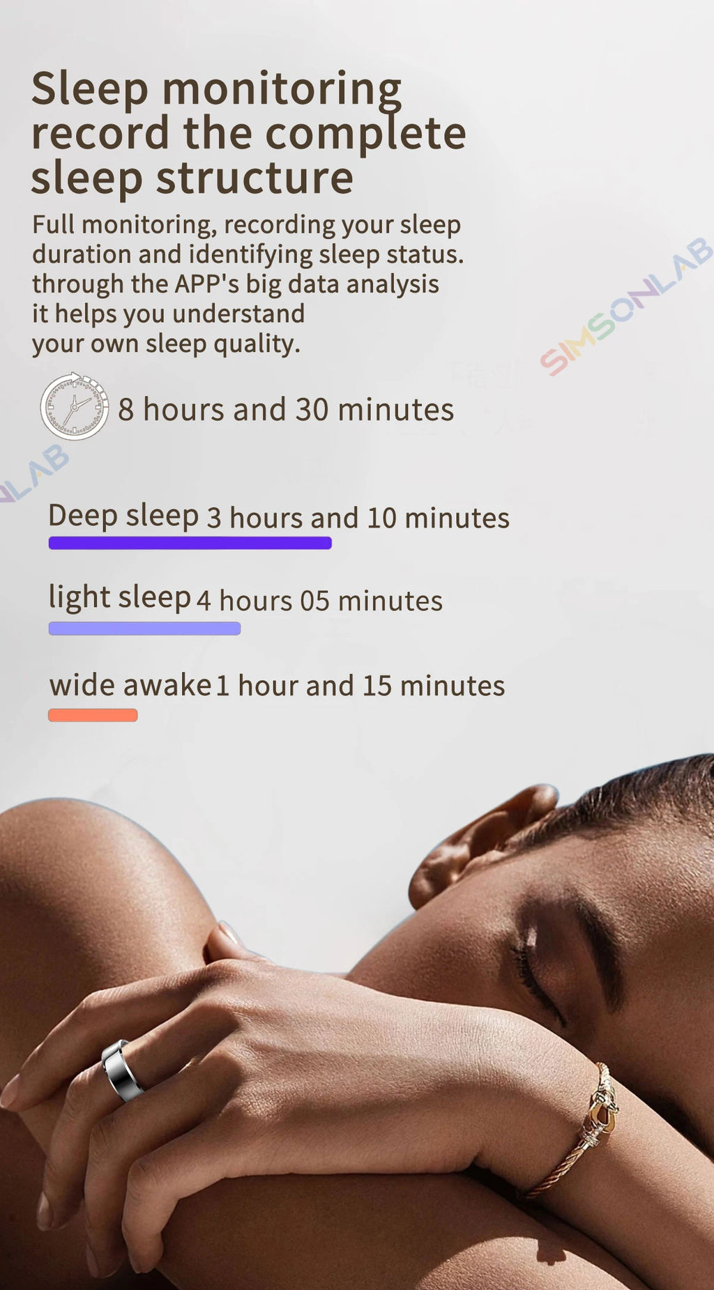 2025 New Smart Ring Sleep Monitor Health Detector IP68 Waterproof Motion Tracker Large Battery R06 Men Women Holiday Gifts Ring