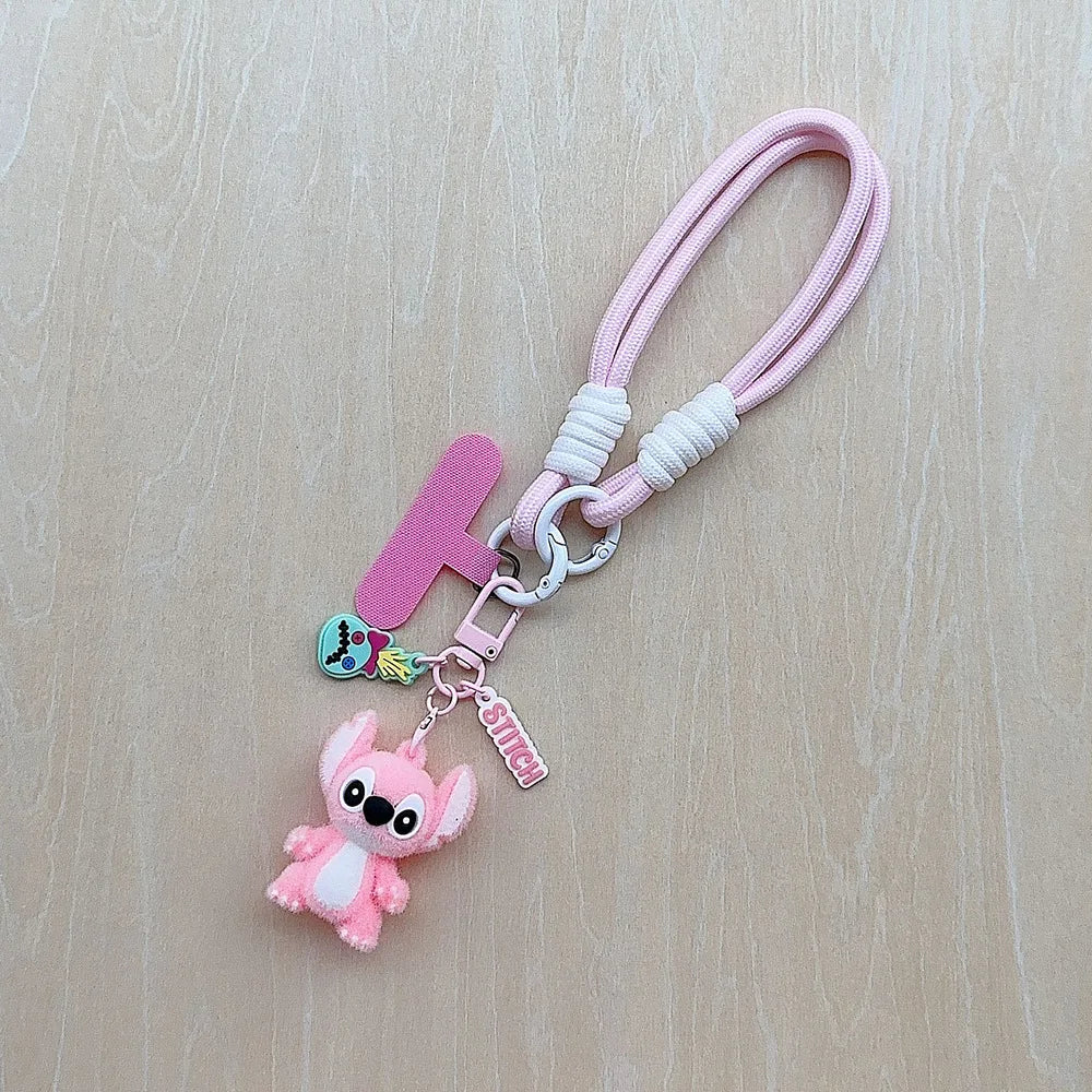 Kawaii Lilo & Stitch Toys Keychian Lovely Stitch Pendant Keyholder Women Car Keyring Girl Friends Birthday Gift