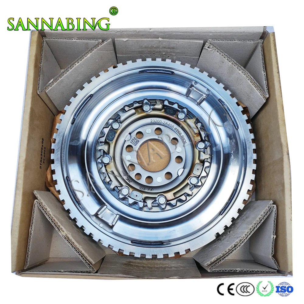 Nowe koło zamachowe sprzęgła samochodowego OEM D7UF1 D7GF1 23200-2A405 do 7-biegowej skrzyni biegów Hyundai Kia 1.7T 1401 QDZ.