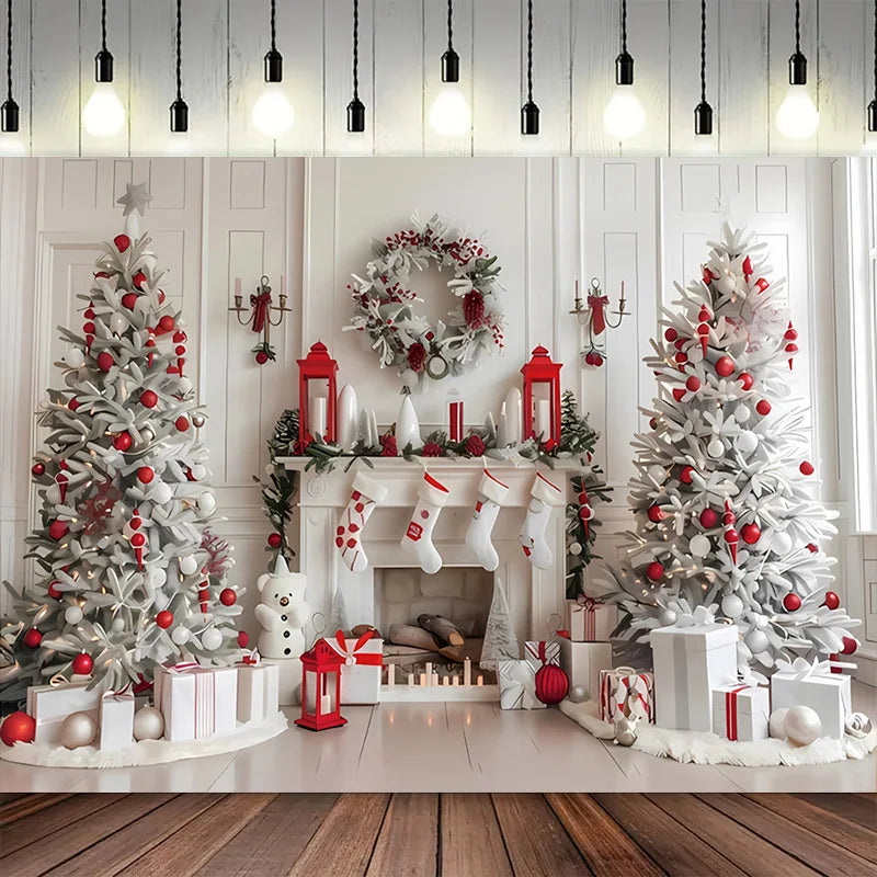 Navidad Decoration Anniversaires Xmas Tree Photography Backdrops Merry Christmas Backgrounds