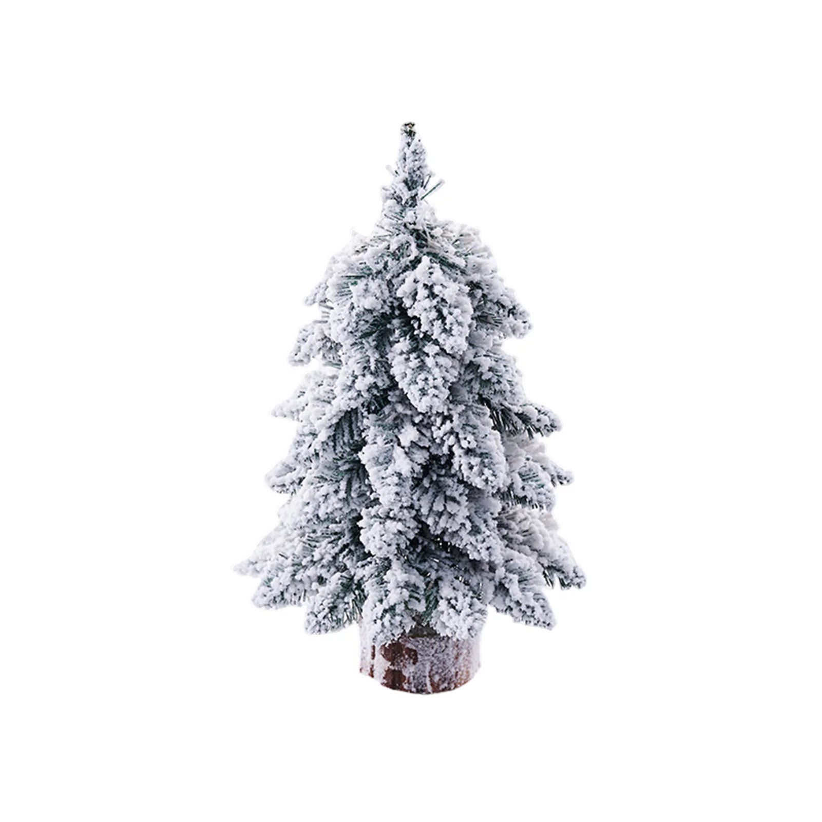 45/60cm Christmas Tree Nordic Snowflake Tree Ornament Exquisite Flocking Luminous Tree Navidad New Year Party Decoration Props
