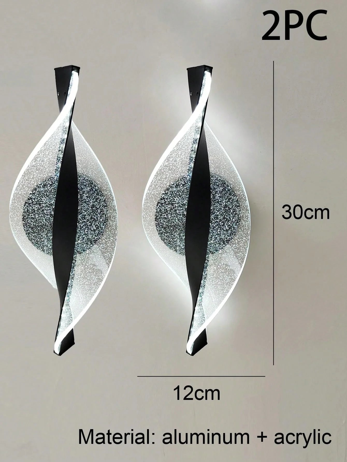 LED Modern 1PC Gold/Black Acrylic wall lamp,Lustre Hallway, Bedroom,Living  room,Bedside lamps room decor,Wall decoration items