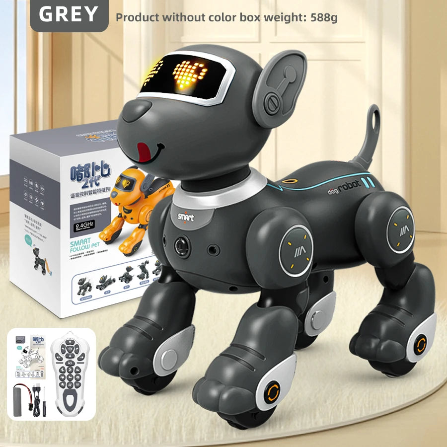 Children's Toy Remote Control Intelligent Robot Dog DIY programming voice interactive electronic pet dog robot model gift