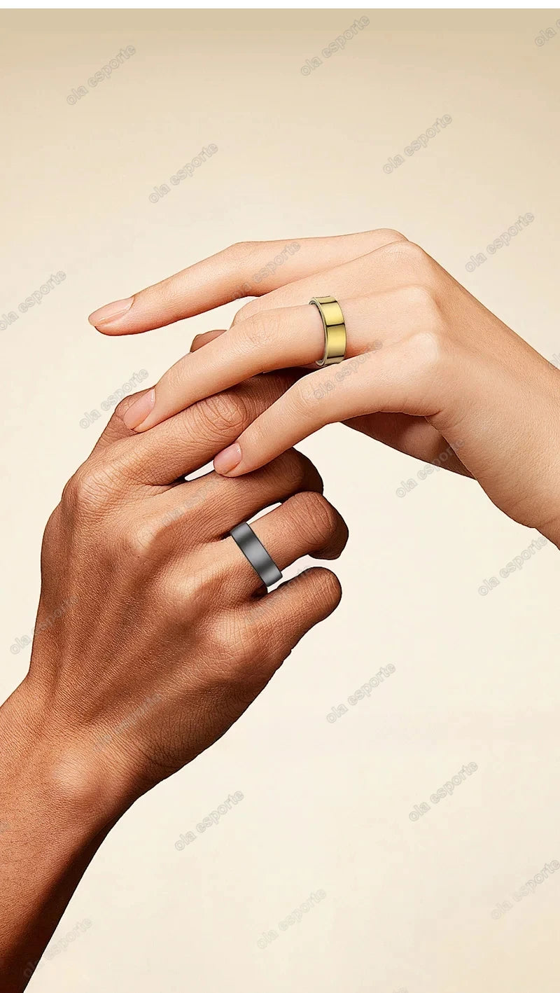 2025 New in Smart Ring For Men Women Ring Bluetooth Health Monitor Smartring IP68&5ATM Waterproof Multi-sport Modes Smartring