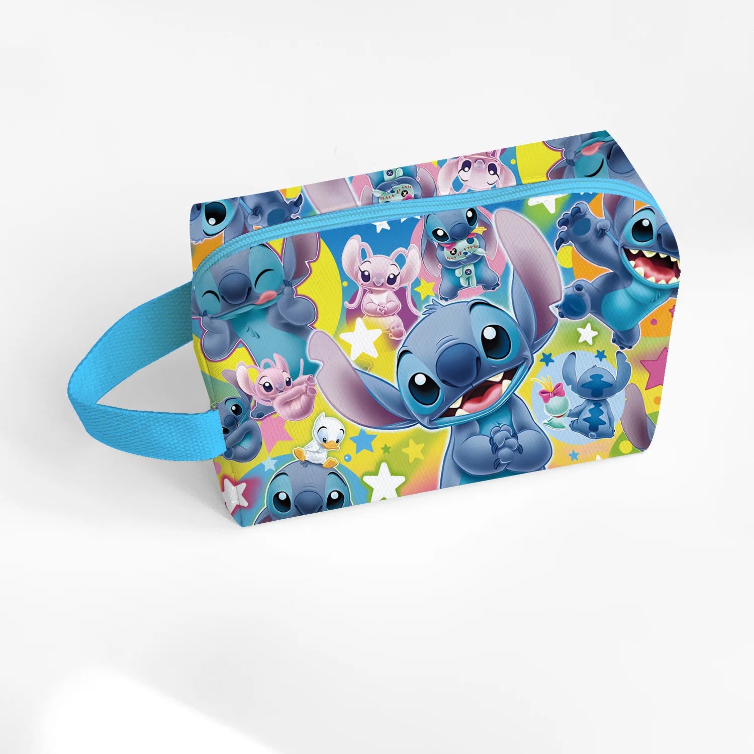New Anime Stitch Lilo Stitch Cosmetic Bag Kawaii Makeup Waterproof Portable Travel Storage Organizer Bag Girl Birthday Gift