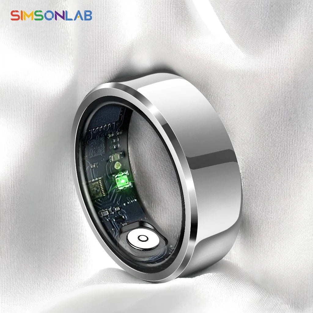 2025 New Smart Ring Sleep Monitor Health Detector IP68 Waterproof Motion Tracker Large Battery R06 Men Women Holiday Gifts Ring