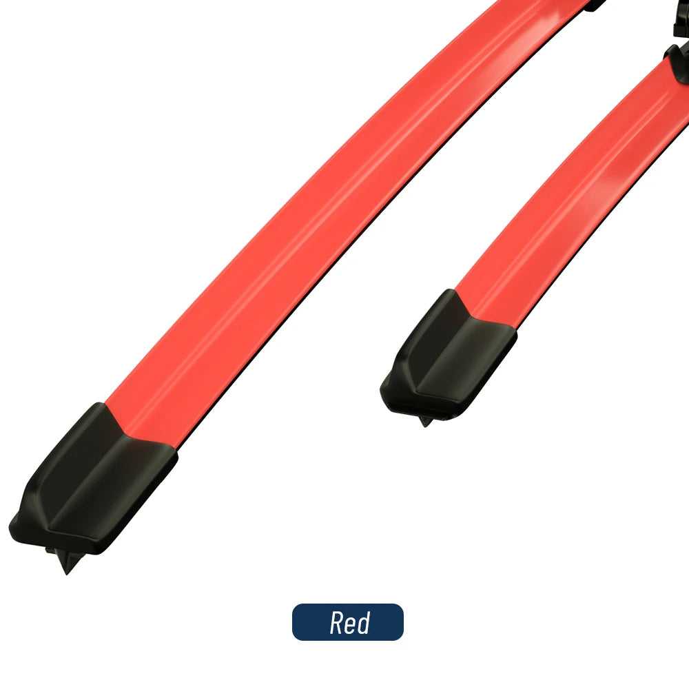 For Kia Carnival 1998-2023 2013 2014 2015 2016 2017 2018 2019 2020 2021 2pcs Front Windshield Windscreen Wiper Blades Red Blue