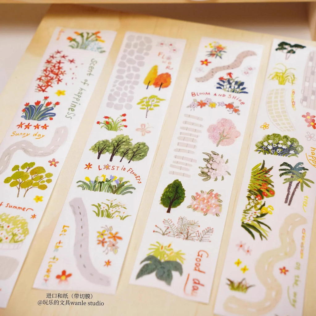 1szt/1lot Dekoracyjne taśmy klejące Zabawne artykuły papiernicze Scrapbooking DIY Papier Japońskie naklejki