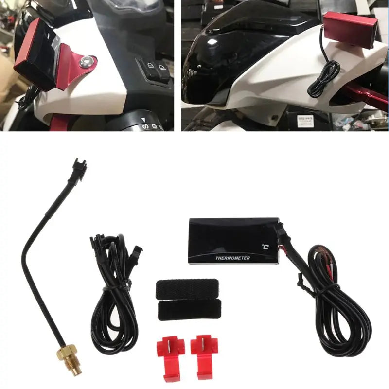 Motorcycle KOSO Water Temperature Mini Meter LCD Digital Screen Universal Sensor Thermomete Temp Gauges Scooter Racing D7YA