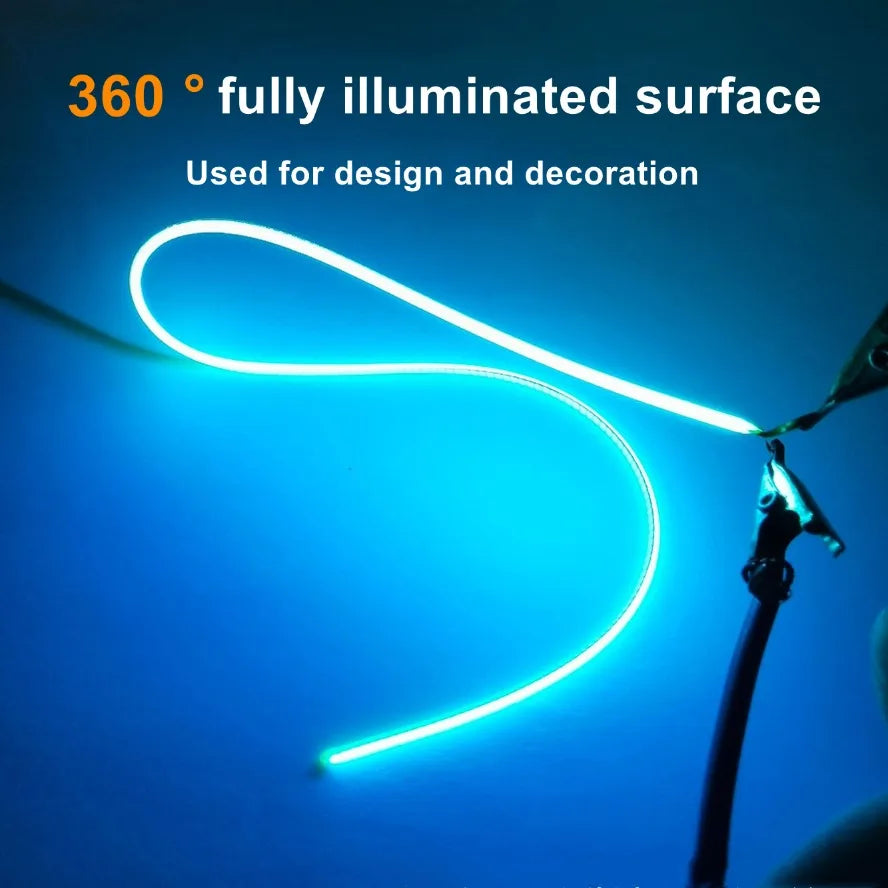 LED Same End Filament Flexible Ultra Slim 3V Spiral Bulb Filament Retro Edison Bulb Lamp Parts Diode Lighting Strip Decoration