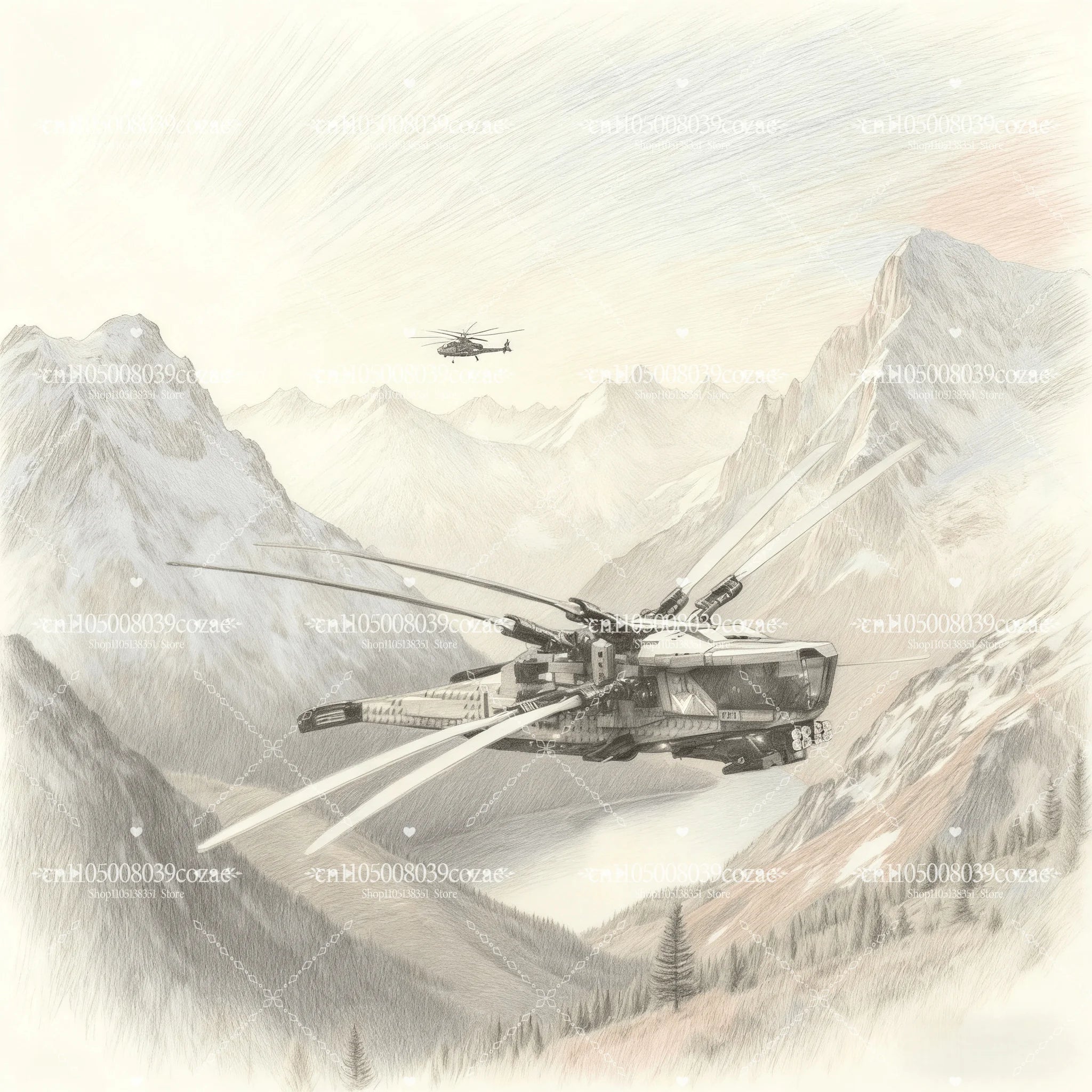 MOC 1369 PCS airplane models, famous movie-themed Royal Flying Wing fighter plane building blocks children's Christmas toy