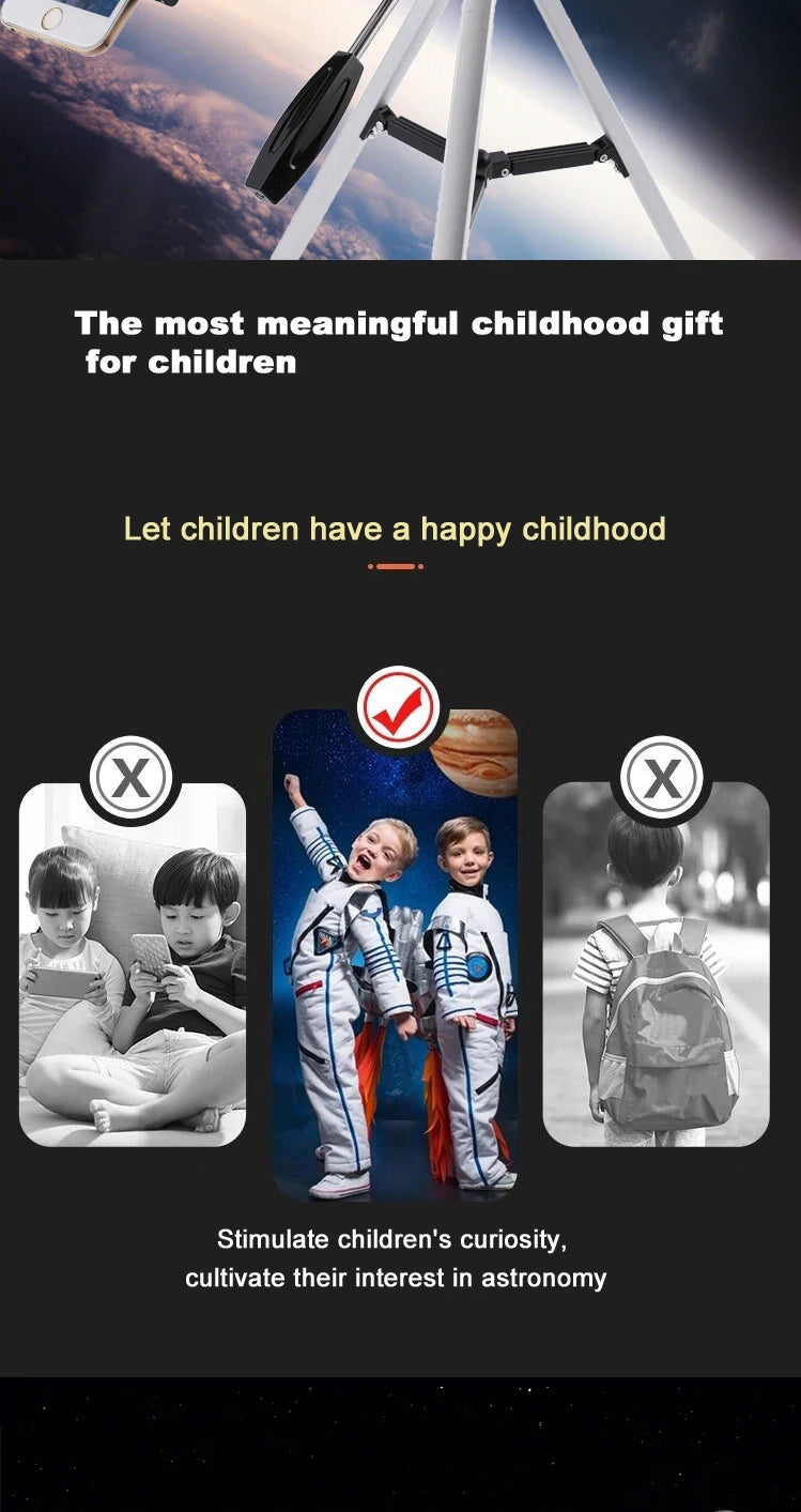 Professional Astronomical Telescope F30070 Monocular 150 Times Zoom HD Night Vision  View Moon Star  AZM70300 Stargazing