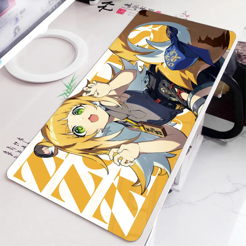 ZZZ Gaming Hoshimi Miyabi Mouse Pad Evelyn Yuzuha Anby Ellen Zenless Zone Zero Keyboard Desk Mats XXL Anime Girls Mousepad