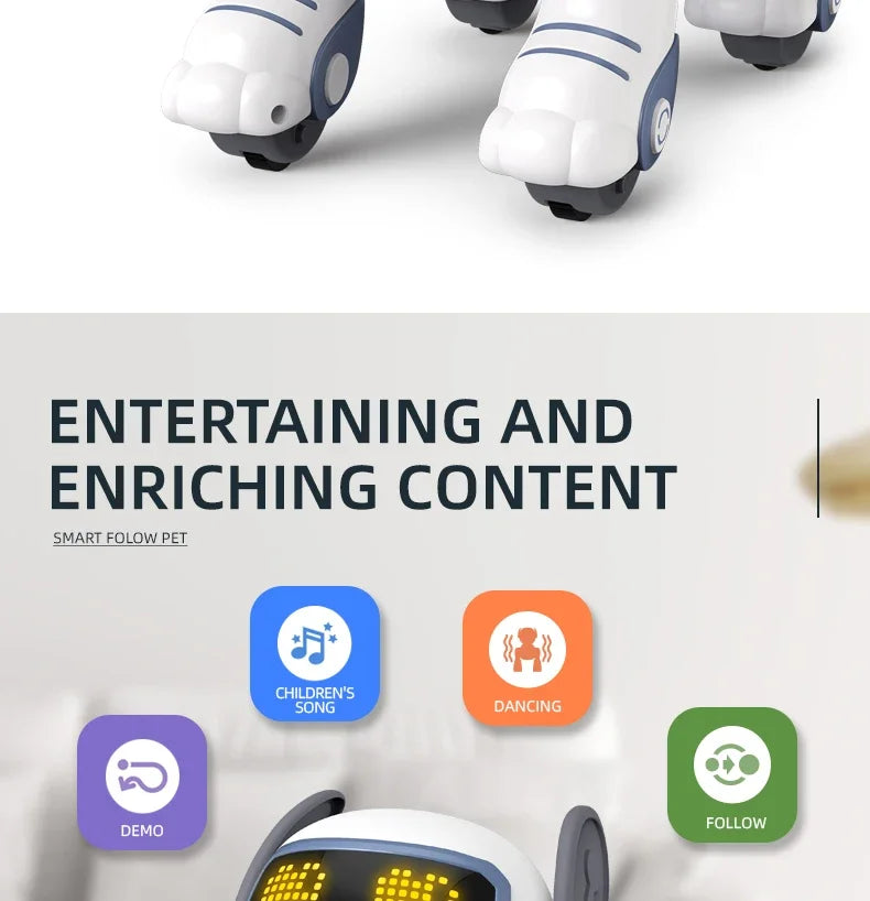 Children's Toy Remote Control Intelligent Robot Dog DIY programming voice interactive electronic pet dog robot model gift