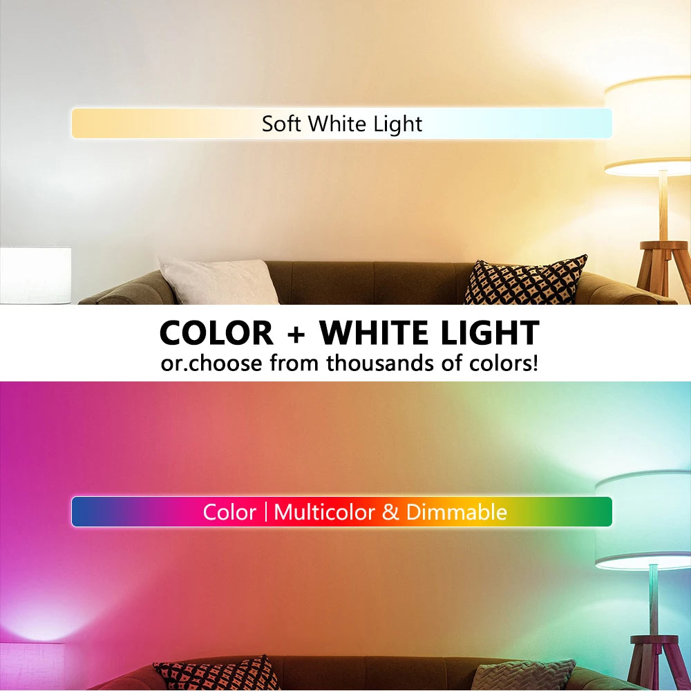 220V E27 RGB LED Light Bulb Bombillas LED 5W 10W 15W IR Remote Control Changeable Colorful RGBW Led Lamp Spotlight Bulb