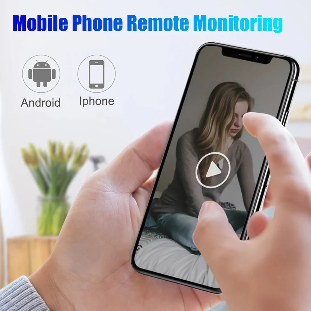 4K HD Mini Camera Wireless WIFI Camera Supports 5X zoom, motion detection, remote viewing,120° Live Streaming nanny DIY camera