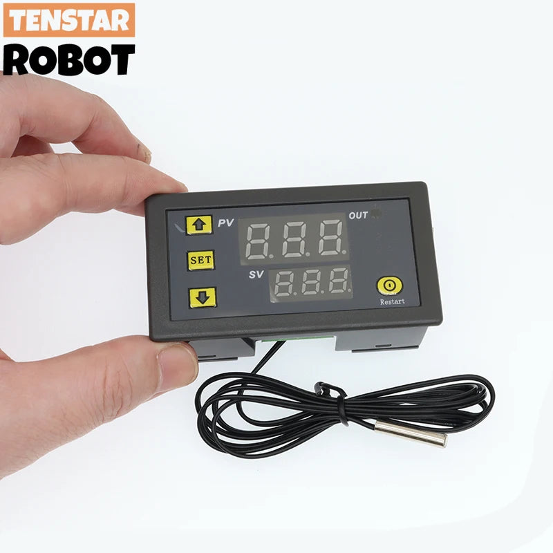 W3230 Mini Digital Temperature Controller 12V 24V 220V Thermostat Regulator Heating Cooling Control Thermoregulator With Sensor