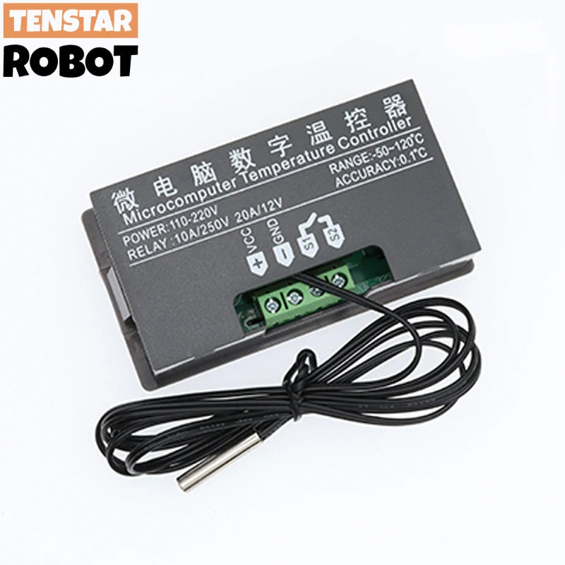 W3230 Mini Digital Temperature Controller 12V 24V 220V Thermostat Regulator Heating Cooling Control Thermoregulator With Sensor