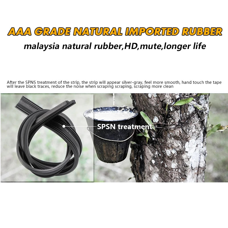 Car Wiper For Hyundai Kona Kauai 2017-2021 Windshield Rubber Silicon Refill Front Window Wiper 26"+16" LHD RHD Auto Accessories