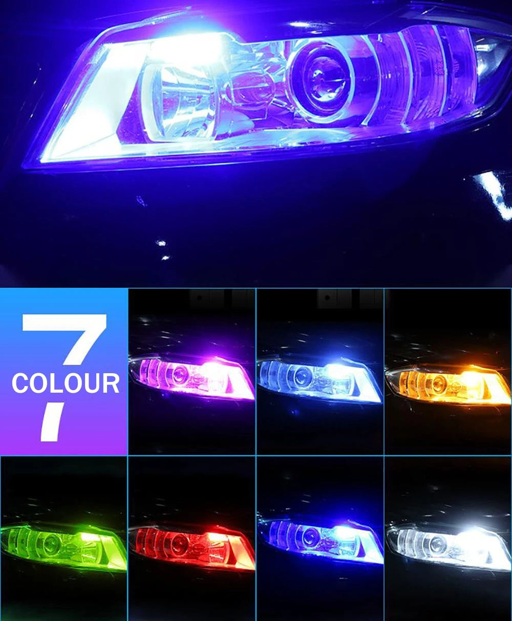 T10 W5W LED CAR Canbus Glass COB 6000k Reading Dome Lamp Marker Wedge License Plate Light Bulb 168 194 192 DC 12V White Blue Red