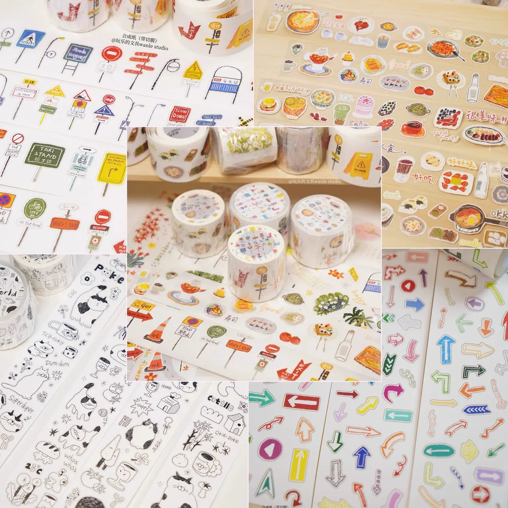 1pcs/1lot Decorative Adhesive Tapes Playful stationery Scrapbooking DIY Paper Japanese Stickers