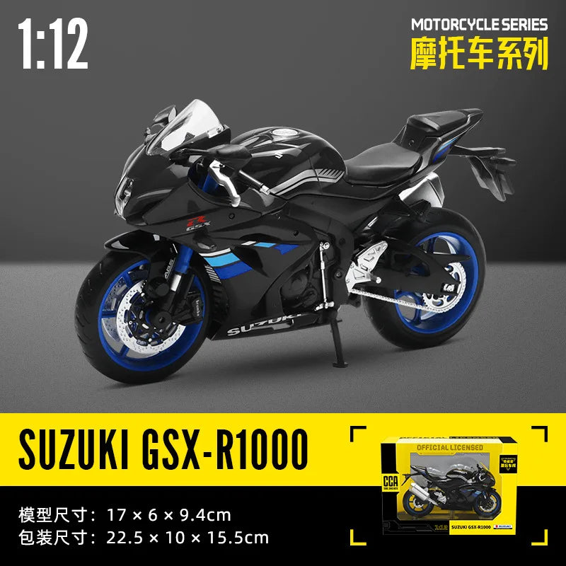 MSZ CCA 1:12 Yamaha YZF-R1 Classic Motorcycle Model Alloy Car Model Toy Car Casting Collection Toy Gift Christmas Gift