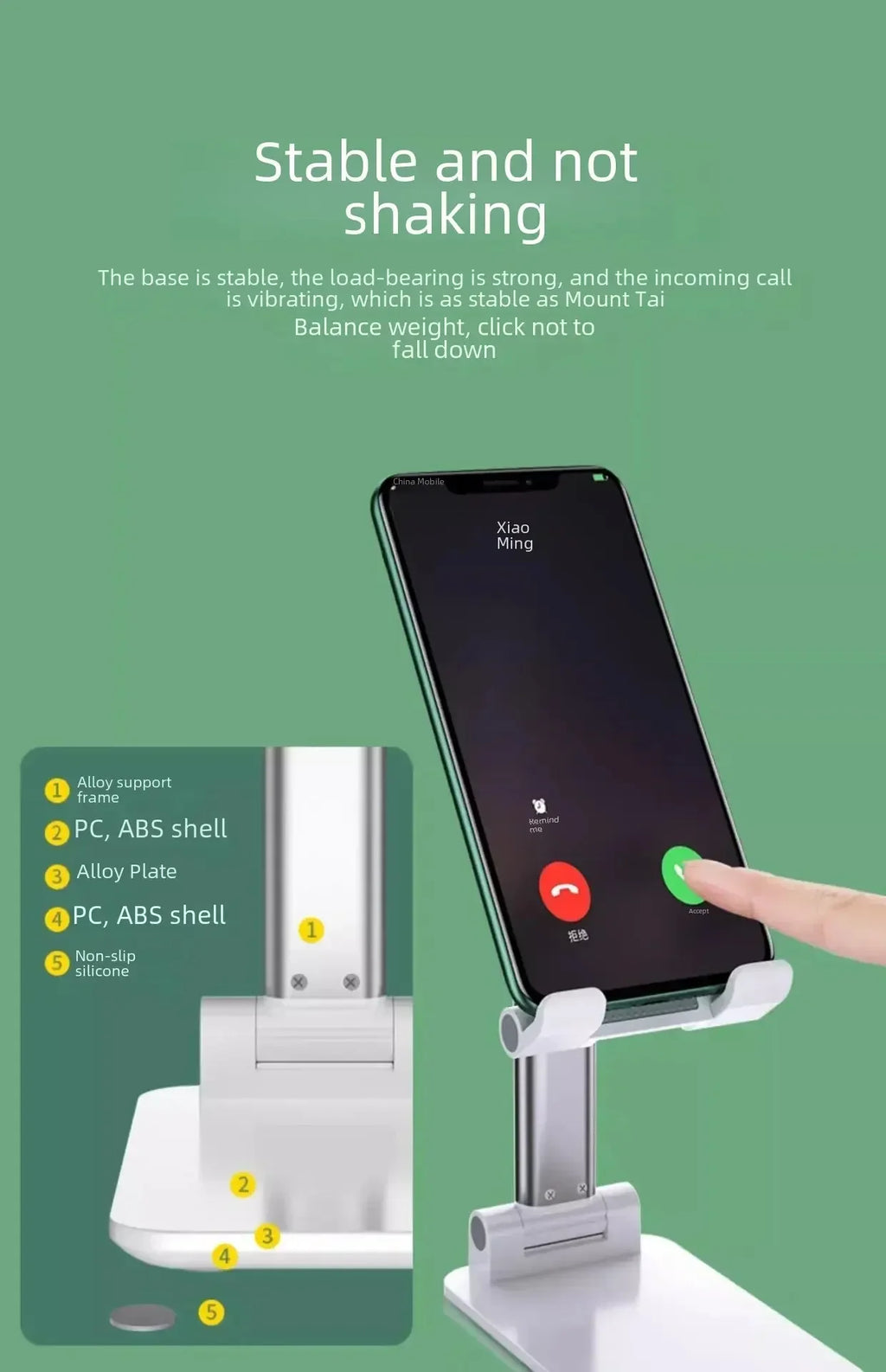 Uniwersalny kreatywny uchwyt na telefon komórkowy Pulpit Leniwy tablet na żywo Nocny składany przenośny uchwyt podporowy