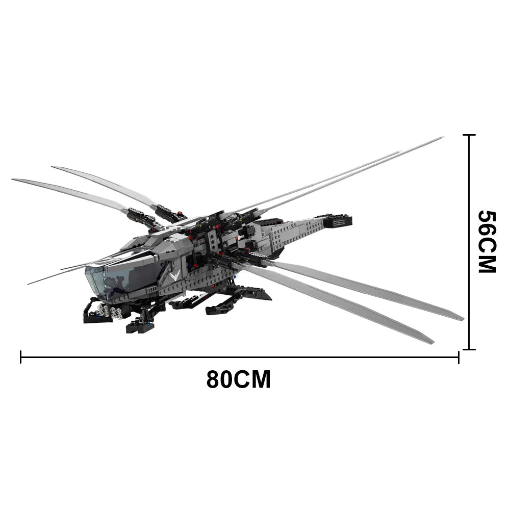 1369PCS Icons Dune Atreides Royal Ornithopter Model Building Blocks Fit 10327 Set Creative Bricks Toy For Kids Gifts