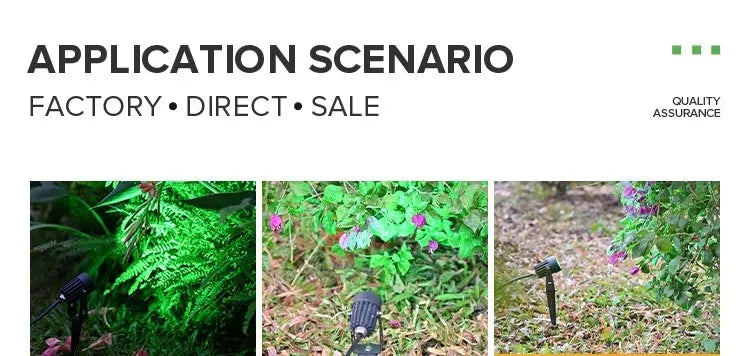 5W All-Aluminum LED Spike Lawn Lamp Outdoor Garden Lighting Waterproof Path Spotlights for AC110-265V DC12-24V