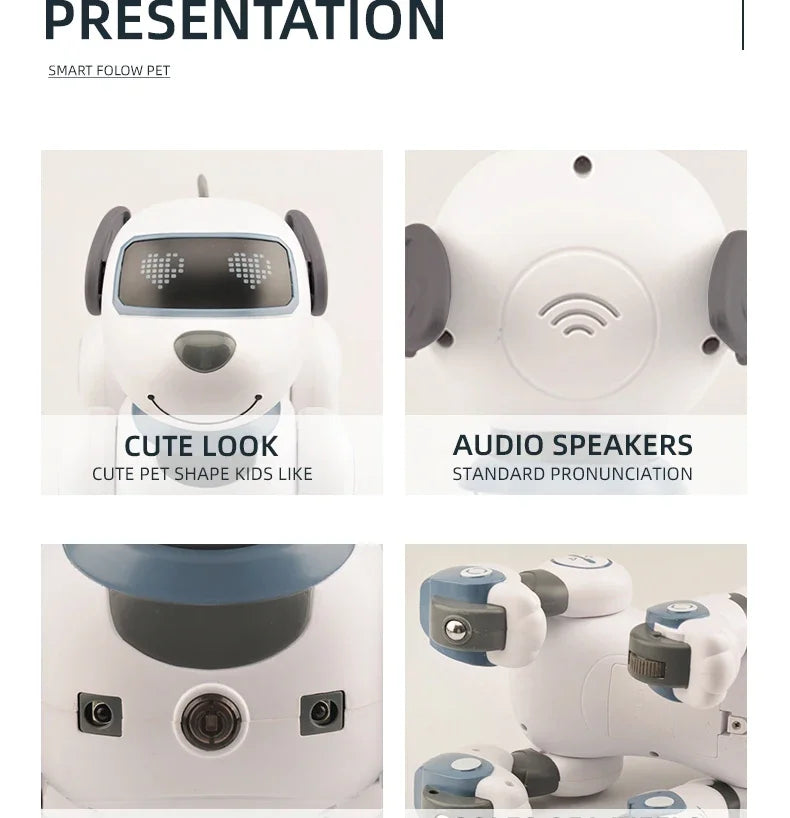 Children's Toy Remote Control Intelligent Robot Dog DIY programming voice interactive electronic pet dog robot model gift