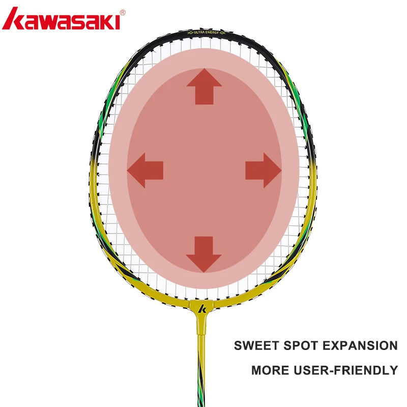 Kawasaki Badminton Racket 1U Aluminum Alloy Frame Badminton Racquet With String UP-0160 With Free Gift Shuttlecock