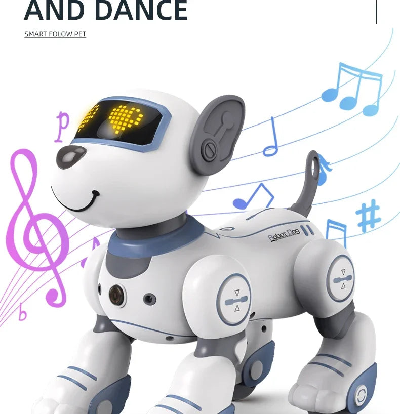 Children's Toy Remote Control Intelligent Robot Dog DIY programming voice interactive electronic pet dog robot model gift